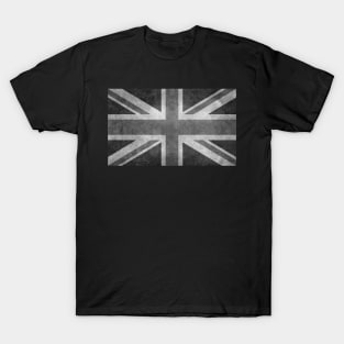 UK British flag in Greyscale T-Shirt